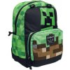 Školní batoh bHome batoh Minecraft pixel DBBH1260 černá/zelená