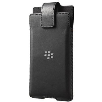 Pouzdro Blackberry kožené Blackberry priv klip s otočným čepem černé