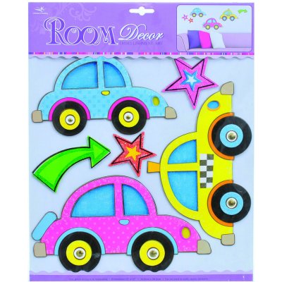 NELLYS NELLYS Ná dekorace na stěnu 70x100 cm - Princezna - Decor Room Dětské prostorové samolepky na zeď - auta – Hledejceny.cz