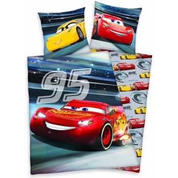 Herding Svítící Povlečení Cars 3 Bavlna 140x200 70x90