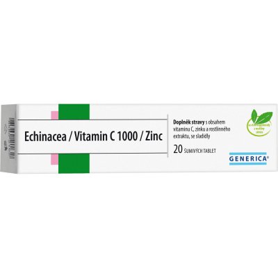 Generica Echinacea + Vitamin C 1000 + Zinek 20 šumivých tablet – Hledejceny.cz