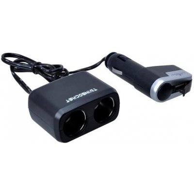 Jacky Auto Sport Rozdvojka zásuvky s kabeláží na 12V s USB - Twinsocket WF-0097 – Zboží Mobilmania