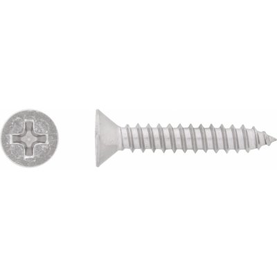 Vrut do plechu se zápustnou hlavou PH2 plný závit bíle pozink. 5,5x13 mm, 12 ks – Hledejceny.cz