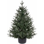 zanapo.cz Umělý vánoční stromeček Smrk Reyma 100% v květináči tmavá 110 cm – Zboží Dáma