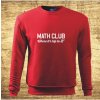 Pánská mikina s potiskem Math club Červená 502140