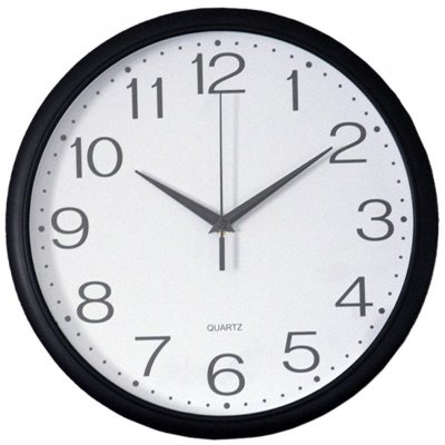 M.A.T. Group hodiny nástěnné pr.30cm,PH,sklo,kov ČER/BÍ – Sleviste.cz