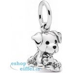 Pandora Stříbrný přívěsek Pejsek 798009EN16 – Zboží Dáma