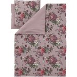 Livarno povlečení z mikrovláknitého saténu květiny/růžová 140x200 70x90 – Zboží Dáma