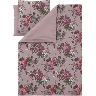 Livarno povlečení z mikrovláknitého saténu květiny/růžová 140x200 70x90 – Zboží Dáma