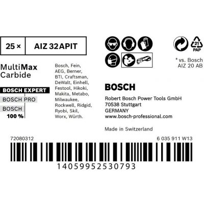 Bosch Ponorný pilový list Expert MultiMax AIZ 32 APIT 32 mm 1 ks 2608900027 – Zboží Mobilmania