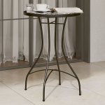 OMAXI 473850 Mozaikový bistro stolek černý a bílý Ø 50 x 70 cm keramika – Hledejceny.cz