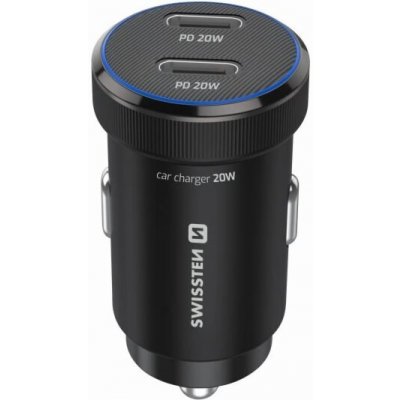 Swissten Cl Adaptér 2x USB-C PD, 20W Černý – Zboží Živě