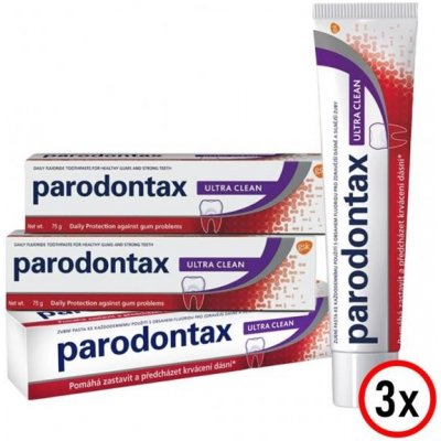 Parodontax Ultra Clean 3 x 75 ml – Zboží Dáma
