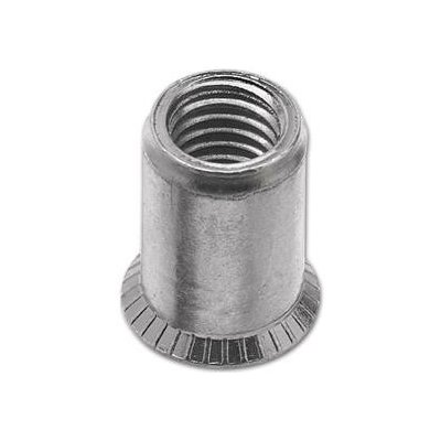 Nýtovací matice, zápustná ozubená hlava, otevřená M10x20,5, ocel pozink (100 ks) – Zboží Mobilmania