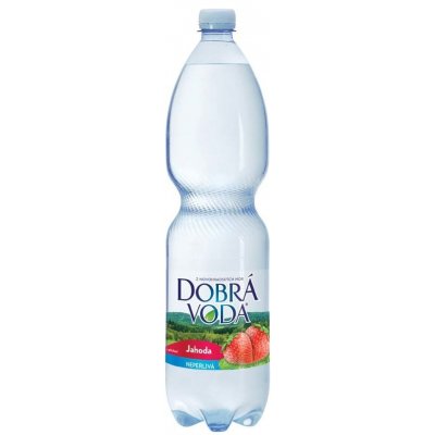 Dobrá voda s příchutí jahoda neperlivá / 1,5 l – Hledejceny.cz
