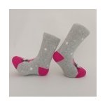 Zimní termo ponožky MROŽ Růžovo-šedá – Zboží Mobilmania