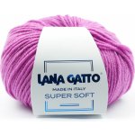 Lana Gatto pletací příze vlna merino SUPER SOFT violet