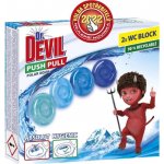 Dr. Devil Polar Aqua Push Pull WC blok bez košíku 2 x 20 g – Zboží Dáma