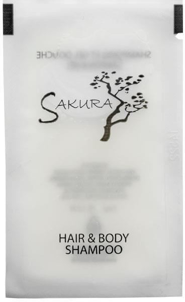 Sakura vlasový a tělový šampon hotelový 7 ml