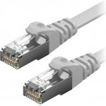 AlzaPower APW-CBP6FF0010Y Patch CAT6, FTP,, Flat, 1m, šedý – Zboží Živě
