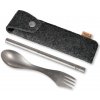 Outdoorový příbor Spork´n Straw Kit Titanium