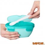 Skip Hop miska s lžičkou v ochranném pouzdře Easy Serve 240 ml – Zboží Dáma