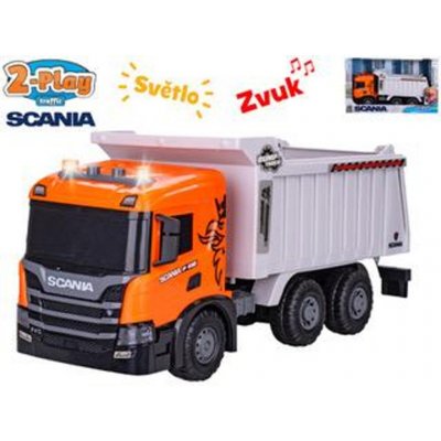 Mikro trading 2-Play Traffic - Auto sklápěčka Scania na setrvačník - 48 cm - se světlem a zvukem – Zboží Dáma