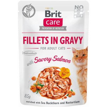 Brit Care Kitten Fillets in Gravy with Savory Salmon 85 g