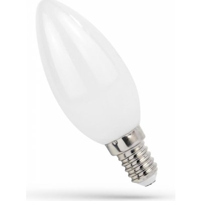 Spectrum LED žárovka svíce E-14 230V 1W COG teplá bílá MILKY, WOJ14577 – Zboží Mobilmania