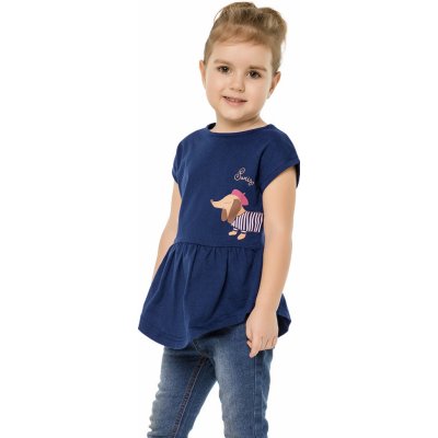 Winkiki Kids Wear dívčí tunika Mon Amour navy – Zboží Mobilmania