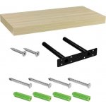 STILISTA Nástěnná police VOLATO světlé dřevo 50 cm – Zboží Mobilmania