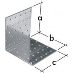 Domax Úhelník montážní Zn KM - 100x100x100mm KM13 – Zboží Mobilmania