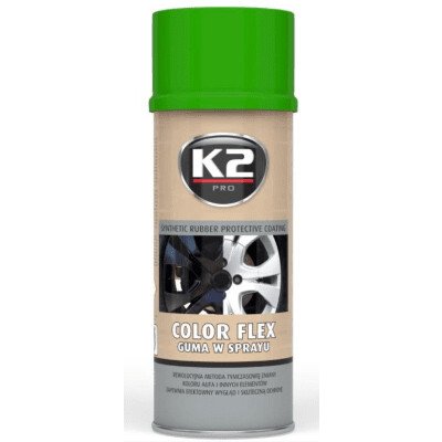 K2 Color Flex syntetický kaučuk 400 ml světle zelená – Hledejceny.cz