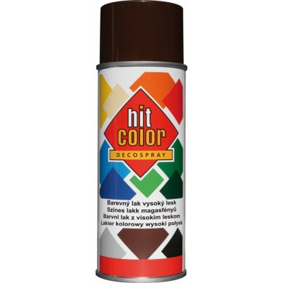 hitcolor Barva lesklá 400 ml RAL 8017 čokoládová