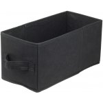 DOMINO Úložný box textilní LAVITA černý 15 x 31 x 15 cm – Zboží Dáma