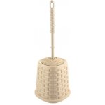 Senzačne KIN641051118 Kartáč WC komplet Imitace ratan, béžový – Hledejceny.cz