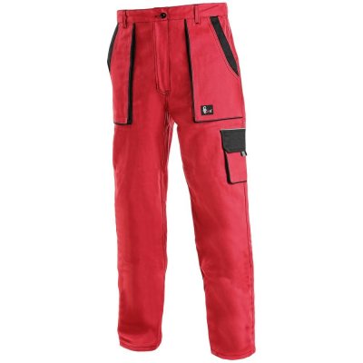 Canis CXS Luxy Elena dámské montérkové kalhoty červeno-černé – Zboží Mobilmania