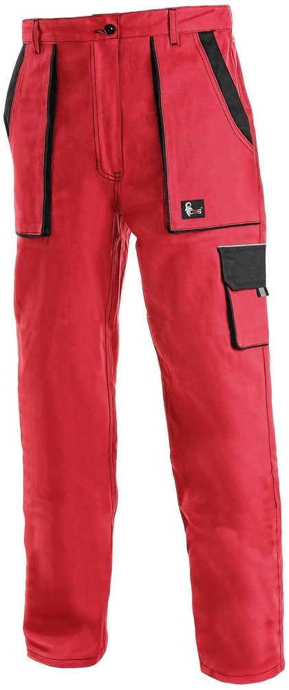 Canis CXS Luxy Elena dámské montérkové kalhoty červeno-černé