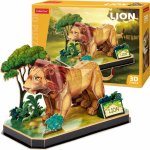 CubicFun 3D puzzle Zvířecí kamarádi Lev 40 ks – Sleviste.cz