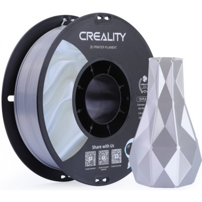 Creality CR-Silk PLA stříbrná 1,75 mm, 1 kg – Zboží Živě