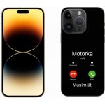 mmCase na iPhone 14 Pro Max 6.7 - motorka volá černé pozadí – Zboží Mobilmania