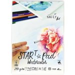 SM.LT Akvarelový papír v bloku - SM•LT STAR T Pad Watercolor A5, 240g, 20 listů – Zboží Dáma