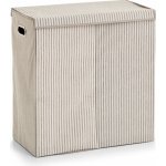 ZELLER Dvoukomorový , skládací kontejner na prádlo - 120 l, 63 x 61,5 x 31 cm – Zbozi.Blesk.cz