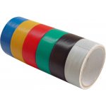 Extol Craft 9550 Pásky izolační PVC sada 6 ks 19 mm x 18 m 3 m x 6 ks tloušťka 0,13 mm 6 barev – Sleviste.cz