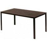 MultiGarden SAK-156 Zahradní stůl pro 6 osob, 156 × 78 cm POLYWOOD, hnědý – Hledejceny.cz