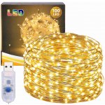 Real Home Vánoční světýlka na drátě, 100 LED diod, vánoční dekorace, světýlka, 3 m – Hledejceny.cz