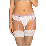 Obsessive Lilyanne garter belt, bílá – Zboží Dáma