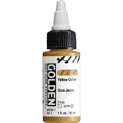 Golden Artist Colors High Flow akrylová barva yellow ochre 30 ml – Hledejceny.cz