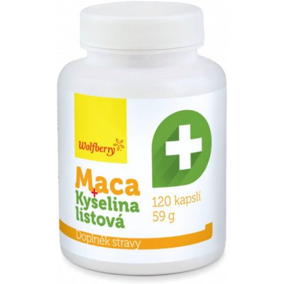 Wolfberry Maca kyselina listová 120 tablet – Hledejceny.cz