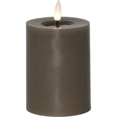 Star trading LED svíčka FLAMME FLOW 10 cm tmavě hnědá – Hledejceny.cz